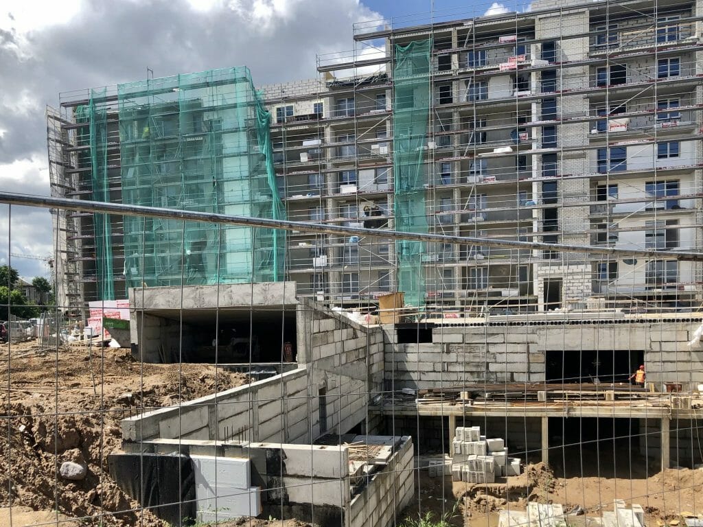 K17 (Kernavės g. 15, 17) - Multi apartment - construction photos