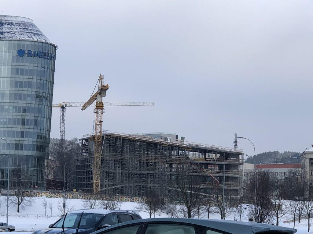 Green Hall 3 (Upės g. 9) - Office center - construction photos