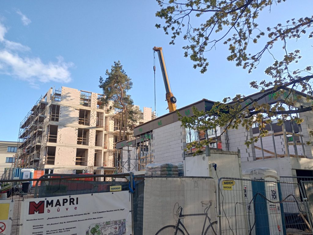 Parka kvartāls 3 kārta (Bauskas iela 97) - Multi apartment - construction photos