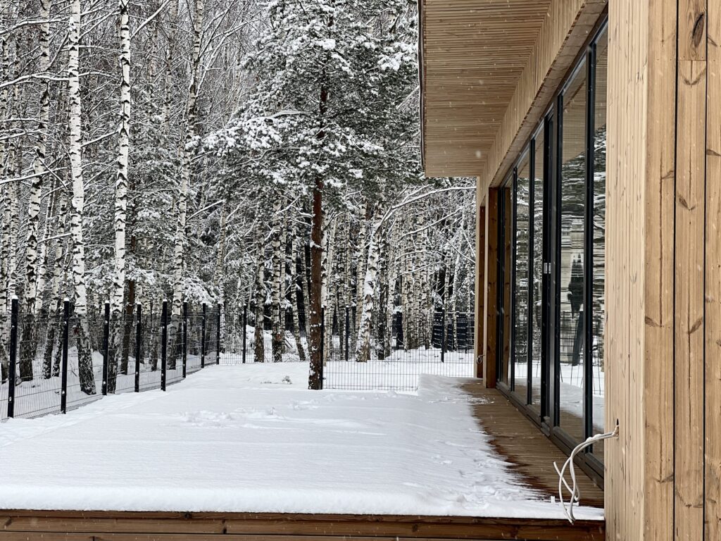 Live in wood (Šumsko g. 312, 314, 316, 318) - Private house community - construction photos