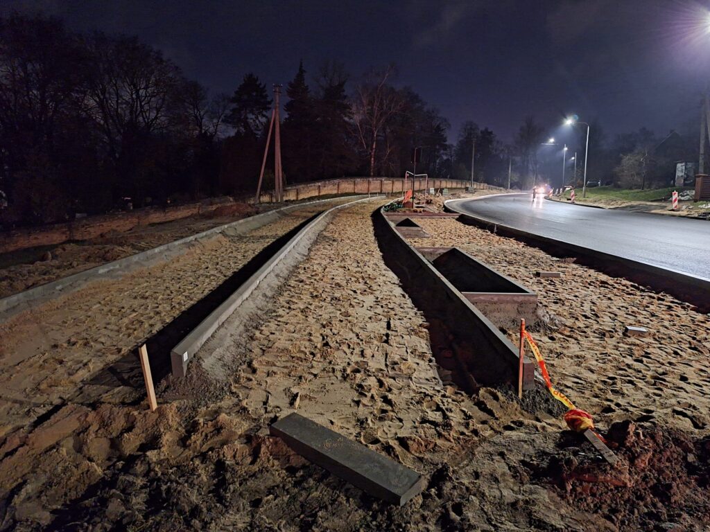 Dviračių takas Liepkalnio g. (Liepkalnio g.) - Bike path - construction photos