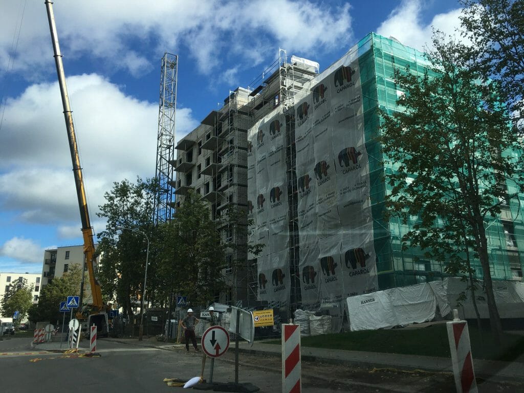 Paparčių namai 2 etapas (Utenos g. 41A) - Daugiabutis - statybų nuotraukos