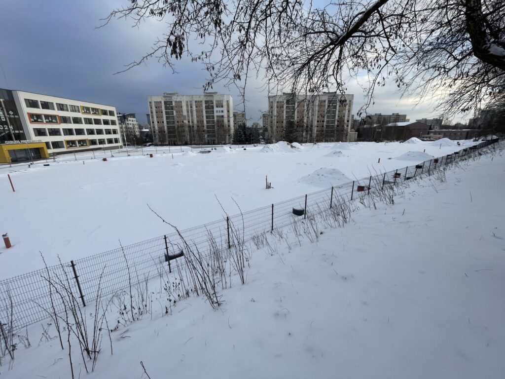 Gabijos gimnazijos sporto aikštynas (Pašilaičių g. 13) - Sports field or court - construction photos