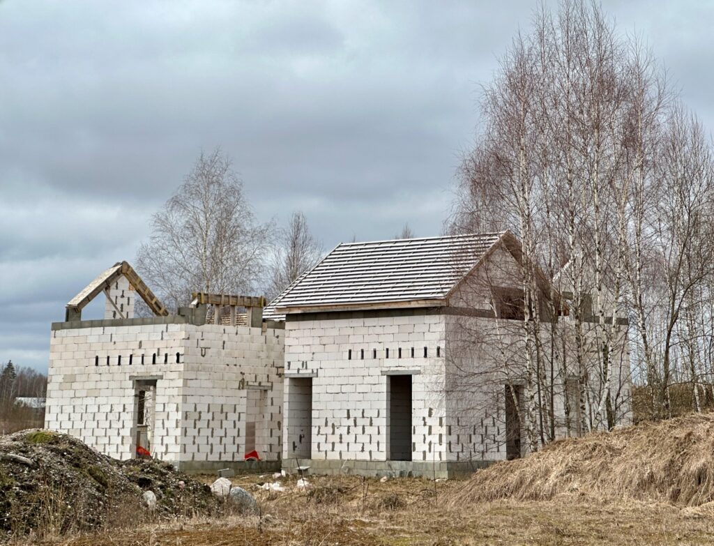 Beržų kampelis (Gluosnių g. 9A, 9B, 9C, Didžiasalio k.) - Row housing - construction photos
