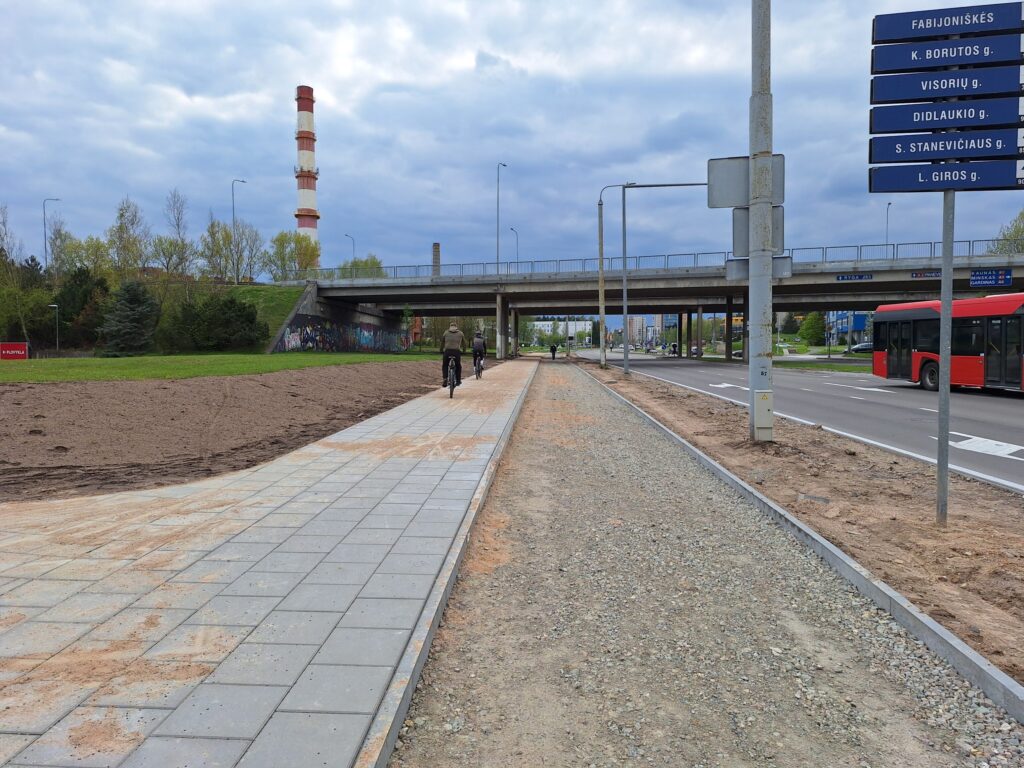 Baltupio g. dviračių takas iki Didlaukio g. (Baltupio g.) - Bike path - construction photos