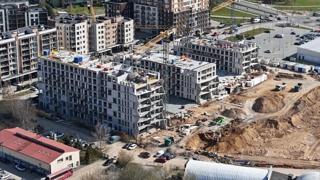 Just-in 1 etapas (A, B, C) (Justiniškių g. 126) - Daugiabutis - statybų nuotraukos