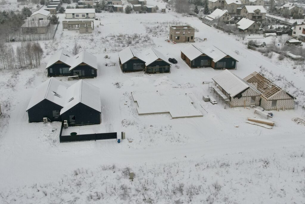 Fabriko g. namai (Fabriko g. 37, 37B, 37E, 37F, 37G,) - Row housing - construction photos