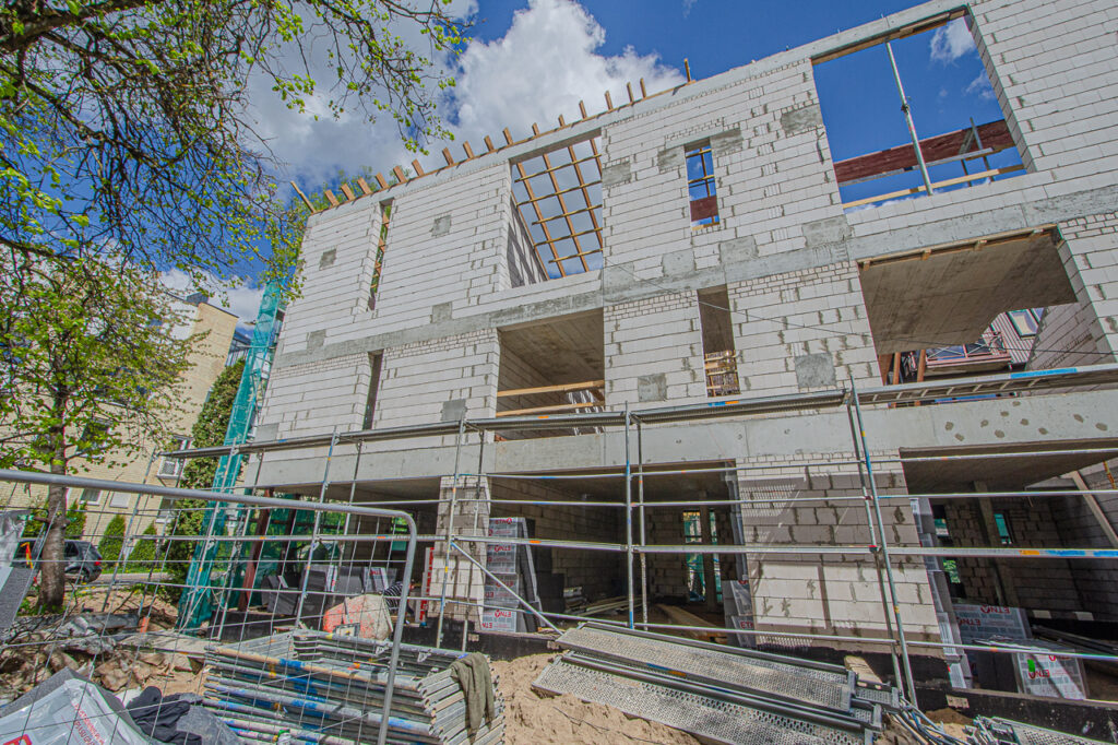 Lūšių 19 (Lūšių g. 19) - Row housing - construction photos