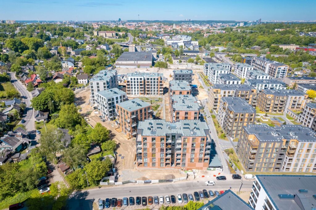 Vilnelės skverai 2 etapas (Manufaktūrų g. 7) - Multi apartment - construction photos