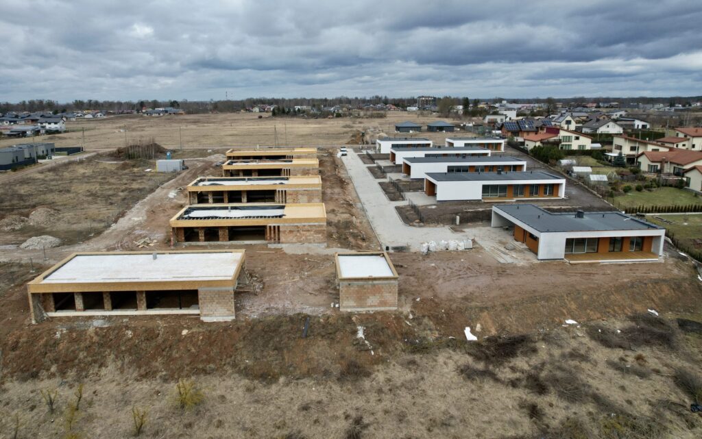 Garšvės slėnis (Pagaršvio aklg. ) - Private house community - construction photos