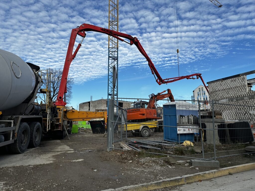 Gegužės sodai (Naujoji Uosto g. 15A, Naujoji Uosto g. 15, Gegužės g. 8) - Viesnīca - būvdarbu attēli