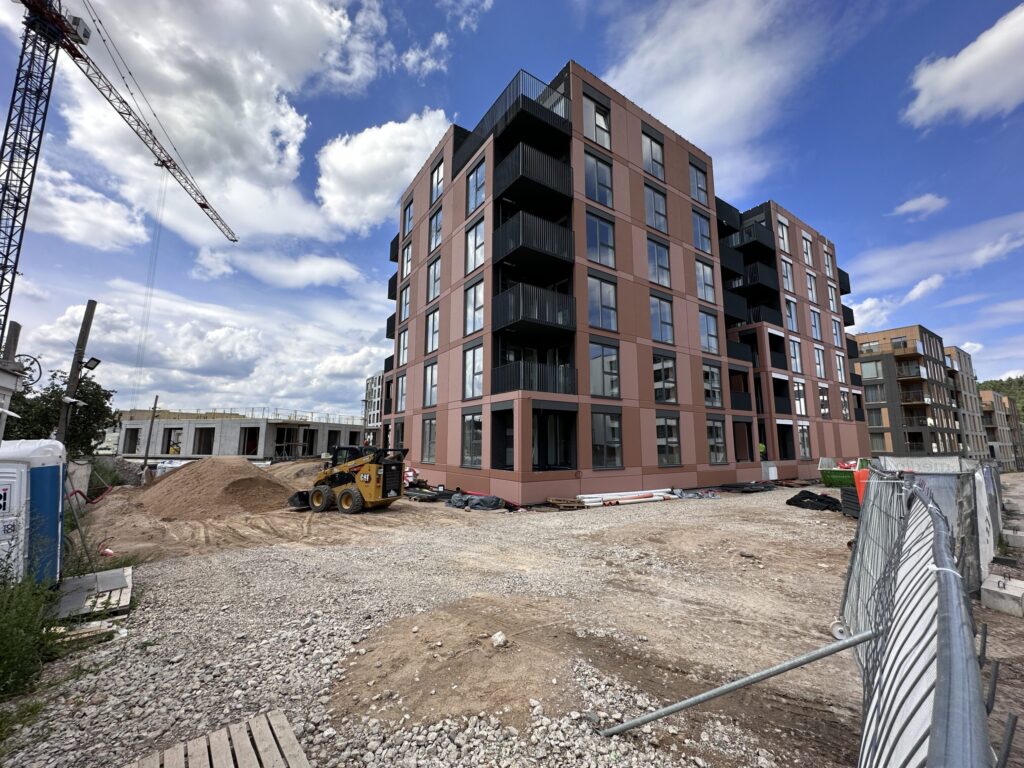 Vilnelės skverai 2 etapas (Manufaktūrų g. 7) - Multi apartment - construction photos