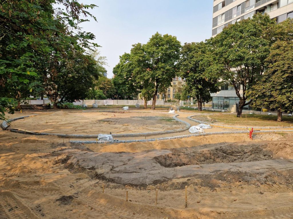 Savanorių pr. viešoji erdvė (Savanorių pr.) - Square - construction photos