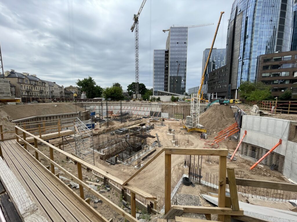 HERO (Lvivo g. 21) - Office center - construction photos