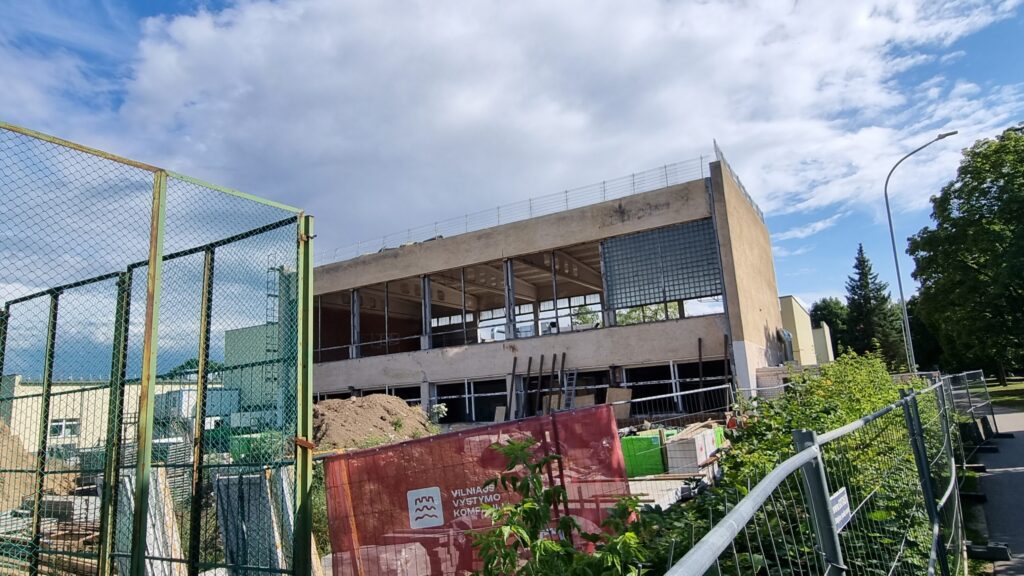Žirmūnų gimnazijos baseino rekonstrukcija (Žirmūnų g. 37) - Pool - construction photos