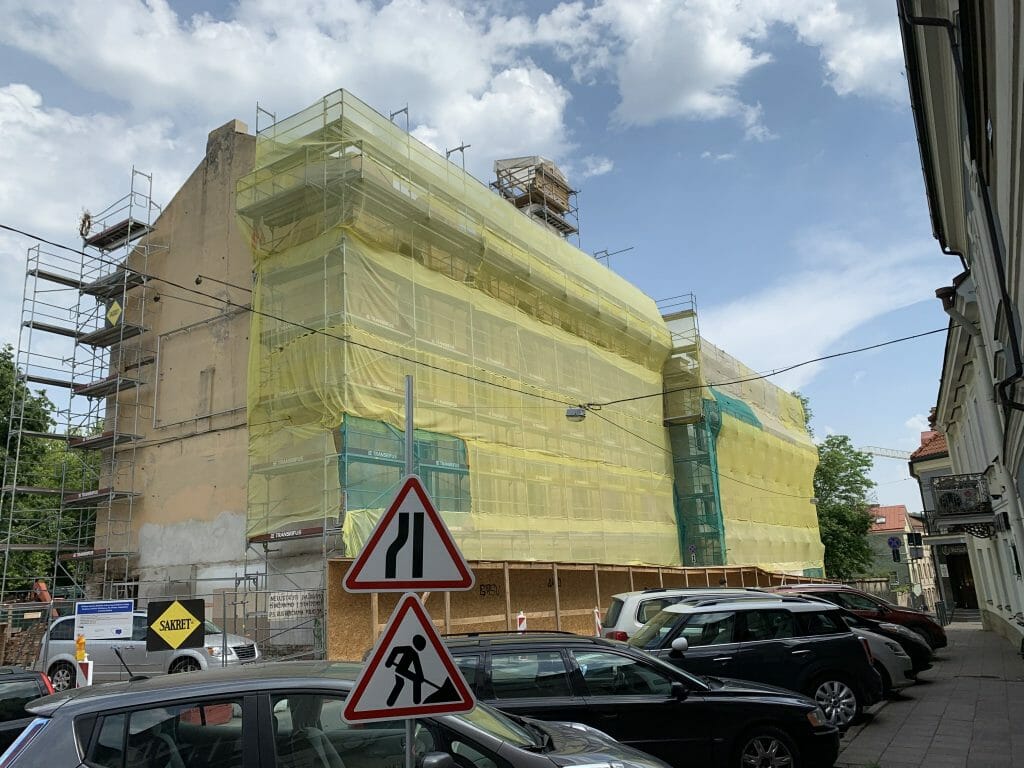 Radvilų rūmų pietų korpuso ir rytų paviljono atkūrimas (Vilniaus g. 24) - Museum - construction photos