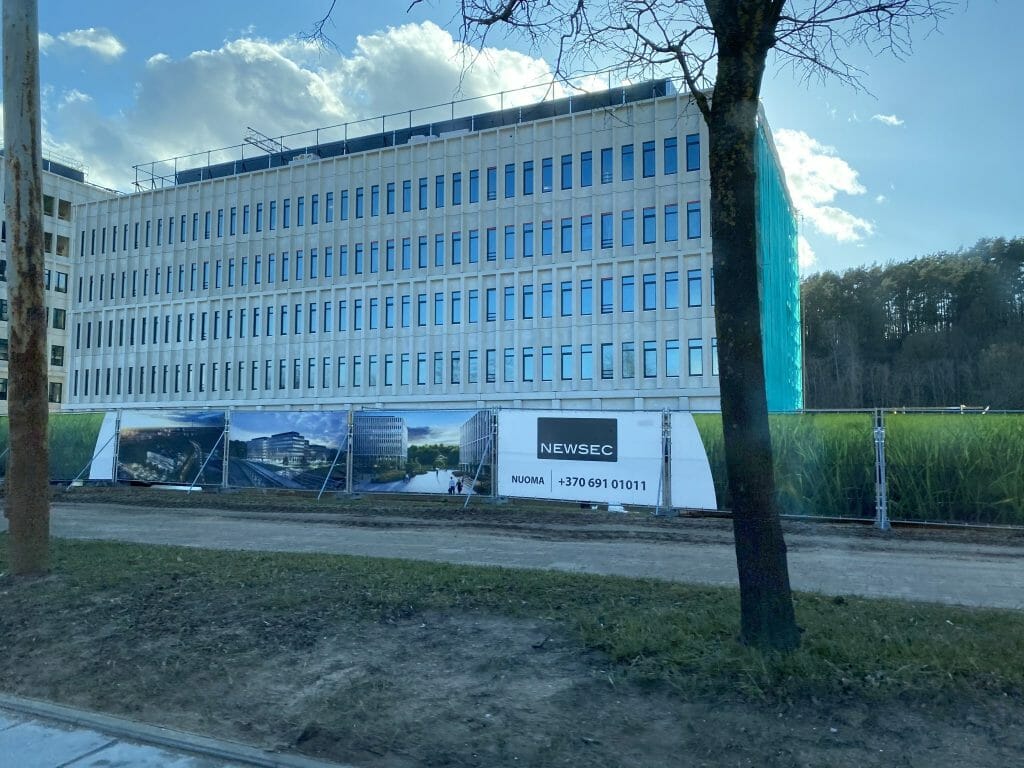 Business Garden Vilnius 1 etapas (Laisvės pr. 10) - Office center - construction photos