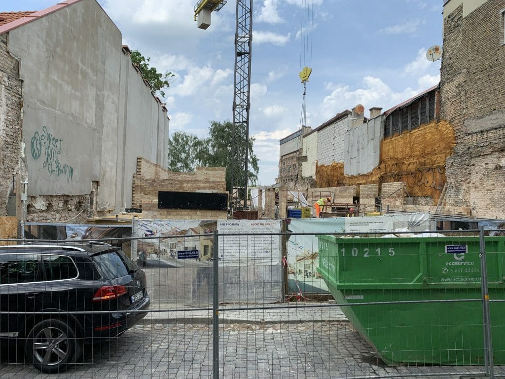 Užupio Mekas (Užupio g. 24) - Multi apartment, Non-food store - construction photos