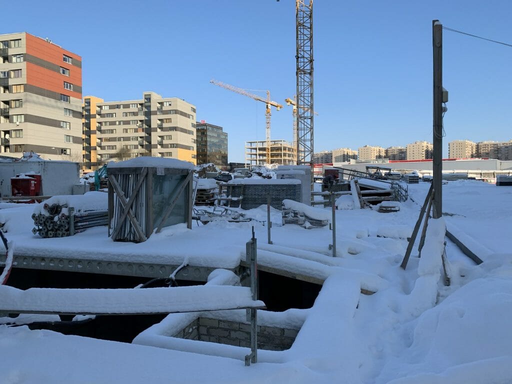 Leičių kiemas 6 etapas (Leičių g. 21) - Multi apartment - construction photos