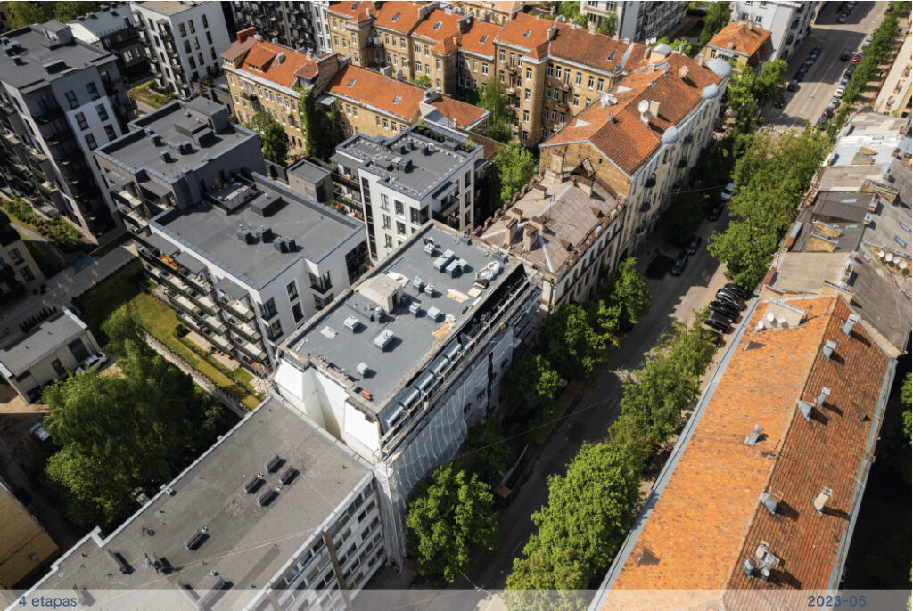 Baltas Lapas Mindaugo 4 etapas (Aguonų g. 17) - Multi apartment - construction photos