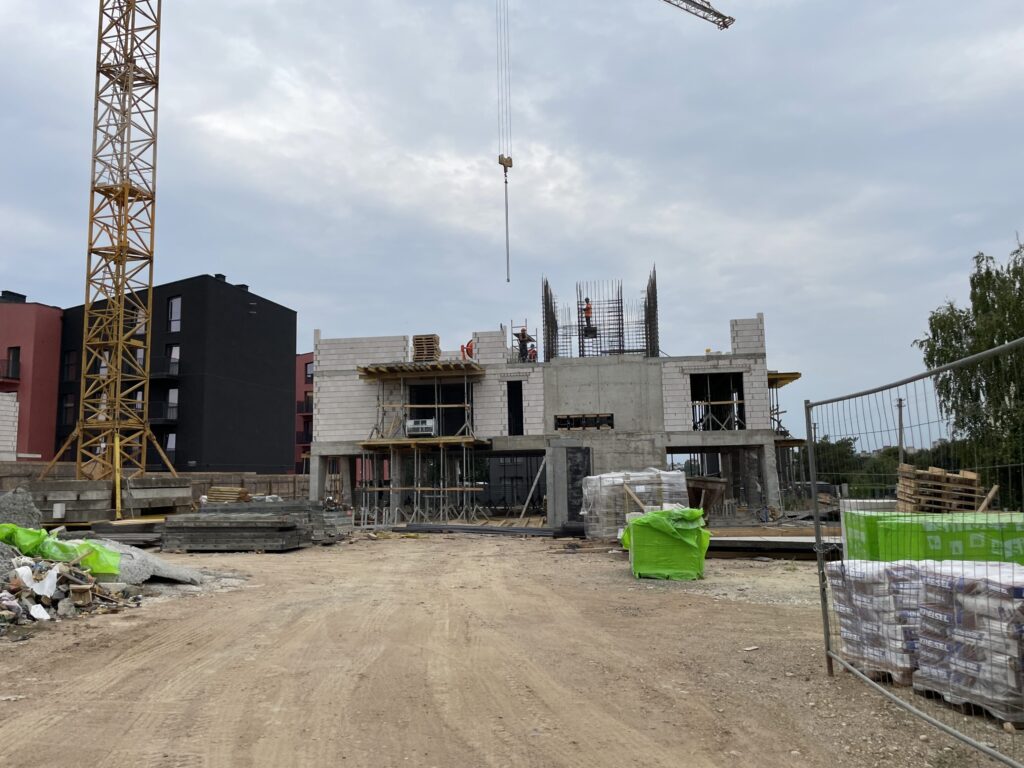2 broliai (Žeimenos g. 149) - Daudzdzīvokļu nams - būvdarbu attēli