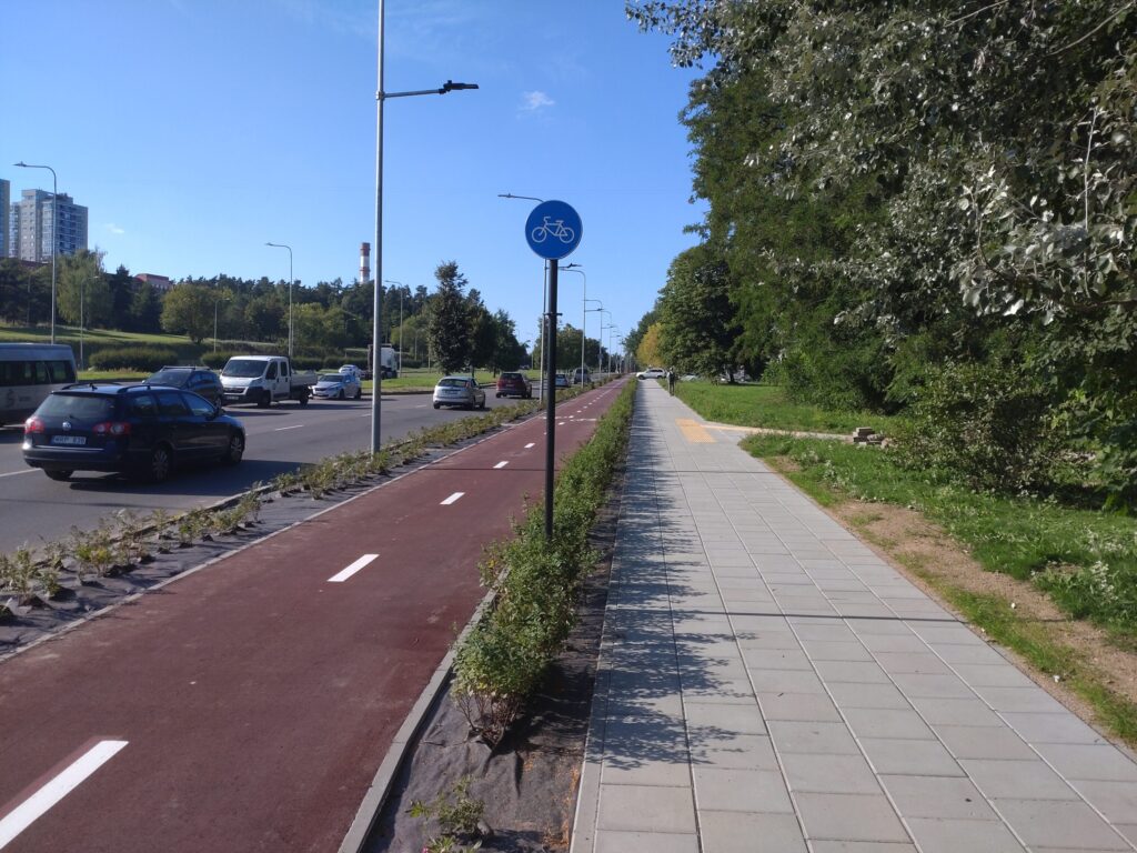 Baltupio g. dviračių takas iki Didlaukio g. (Baltupio g.) - Bike path - construction photos