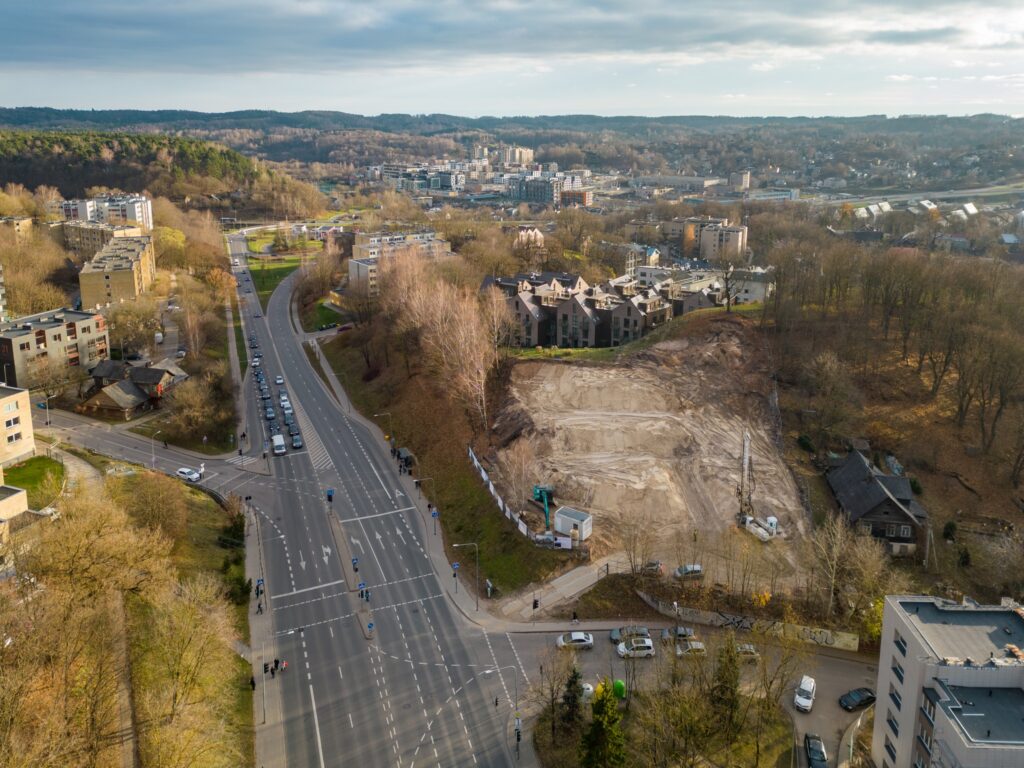 Užupio personos (Filaretų g. 25) - Multi apartment - construction photos