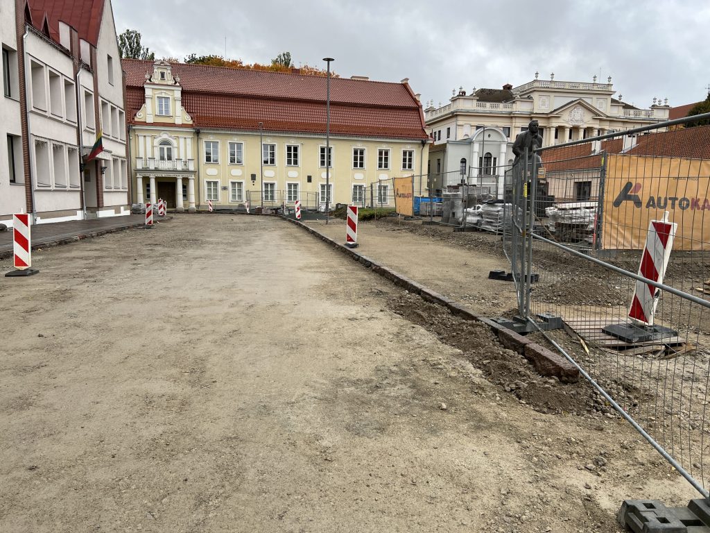 Kauno rotušės aikštė (Rotušės a.) - Square - construction photos
