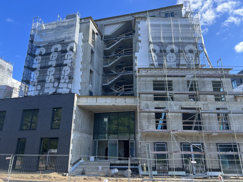 Žvėryno City (Paribio g. 12) - Multi apartment - construction photos