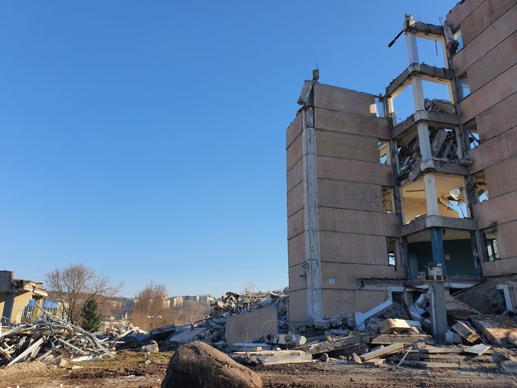 Remarco 1 etapas (Drujos g. 2) - Food store, Office center - construction photos