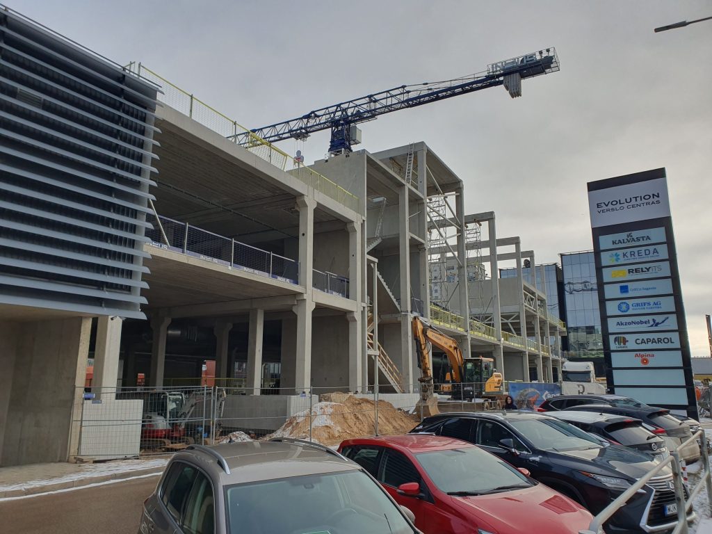 PC PIKAS (Ukmergės g. 221) - Shopping center - construction photos