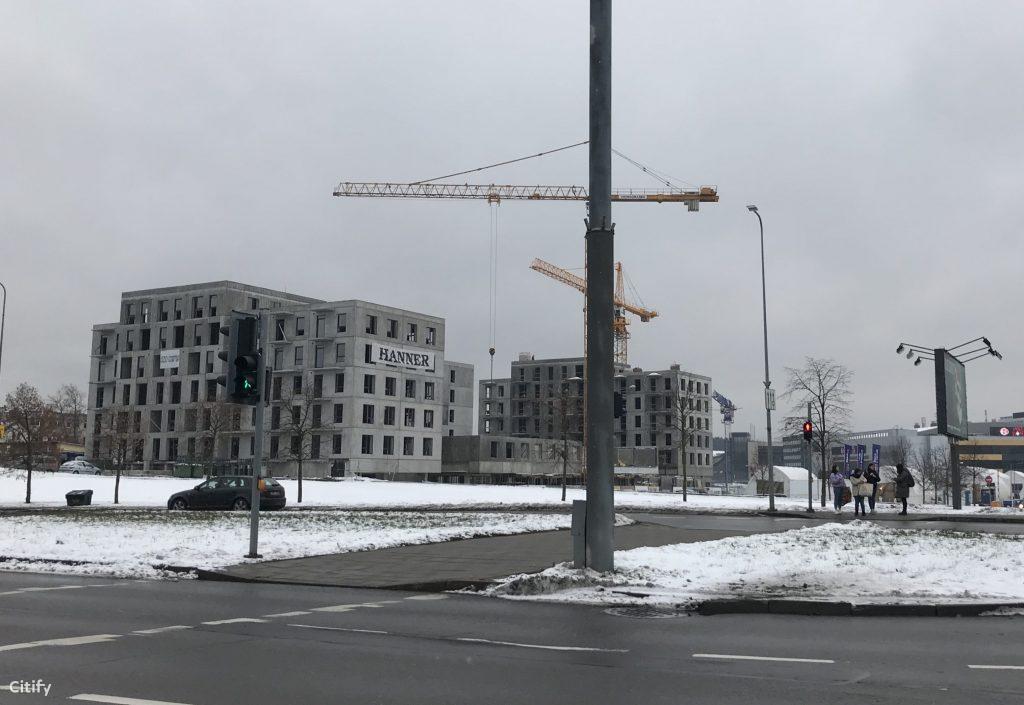 Ozo gama (Kalvarijų g. 204B) - Viešbutis, Daugiabutis - statybų nuotraukos