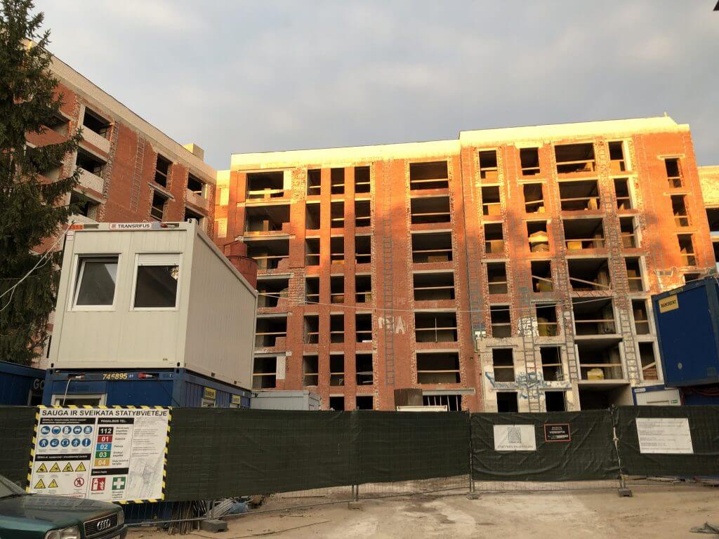 Sapiegų 19 (L. Sapiegos g. 19) - Multi apartment - construction photos