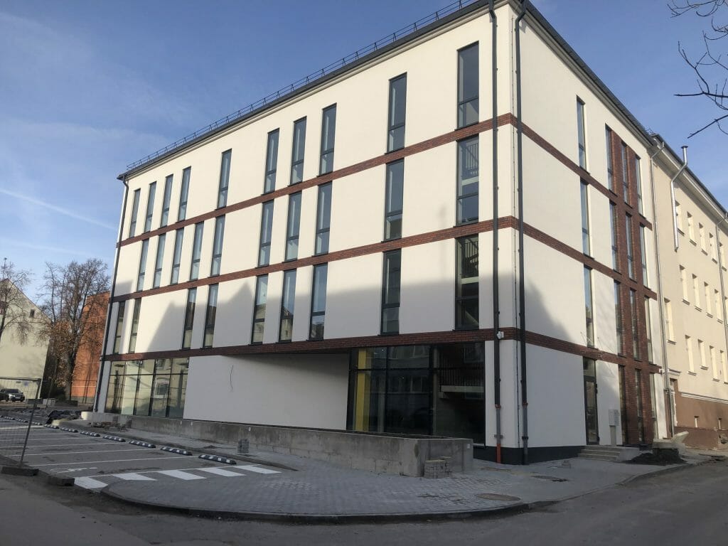 Klaipėdos vaikų ligoninės priestatas (J. Karoso g. 12) - Ligoninė - statybų nuotraukos