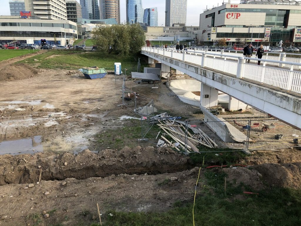 Neries dešiniosios krantinės (Upės g.) - Bike path, Sports field or court, Waterside - construction photos