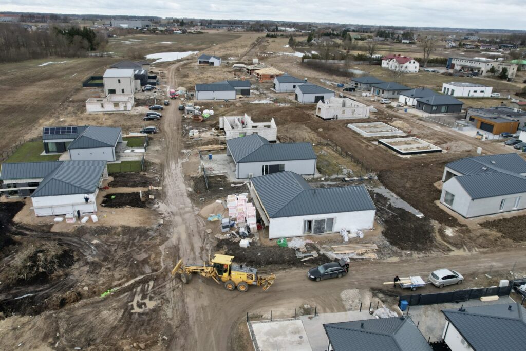 Namai Aleksote (Juozo Vyšniausko g.) - Private house community - construction photos