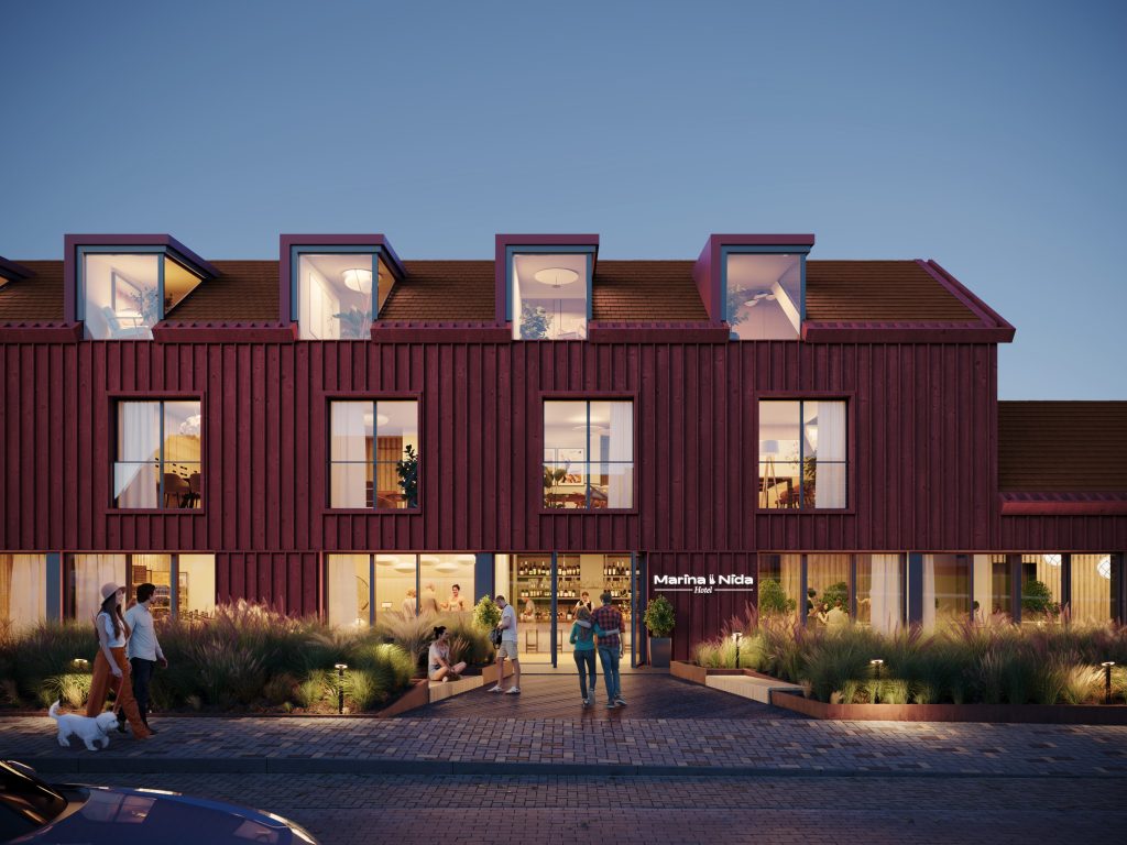 Marina Nida (Naglių g. 18) - Food services, Health center, Hotel, Shopping center - visualization