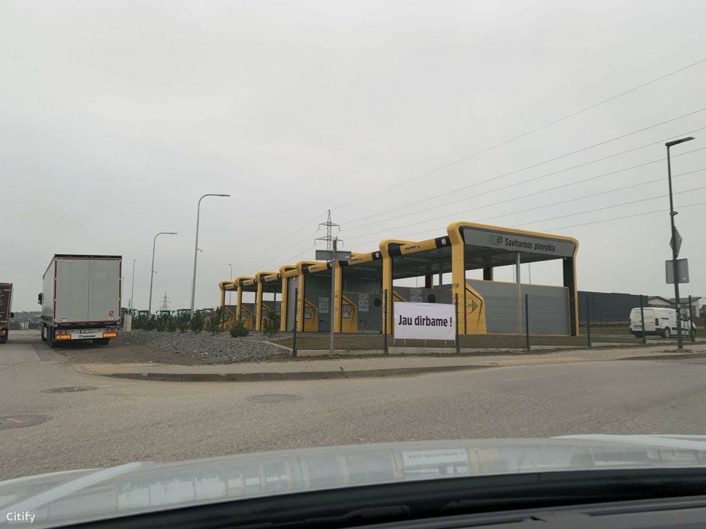 Autoplovykla Brazdžionio g. (B. Brazdžionio g. 24) - Car wash - construction photos