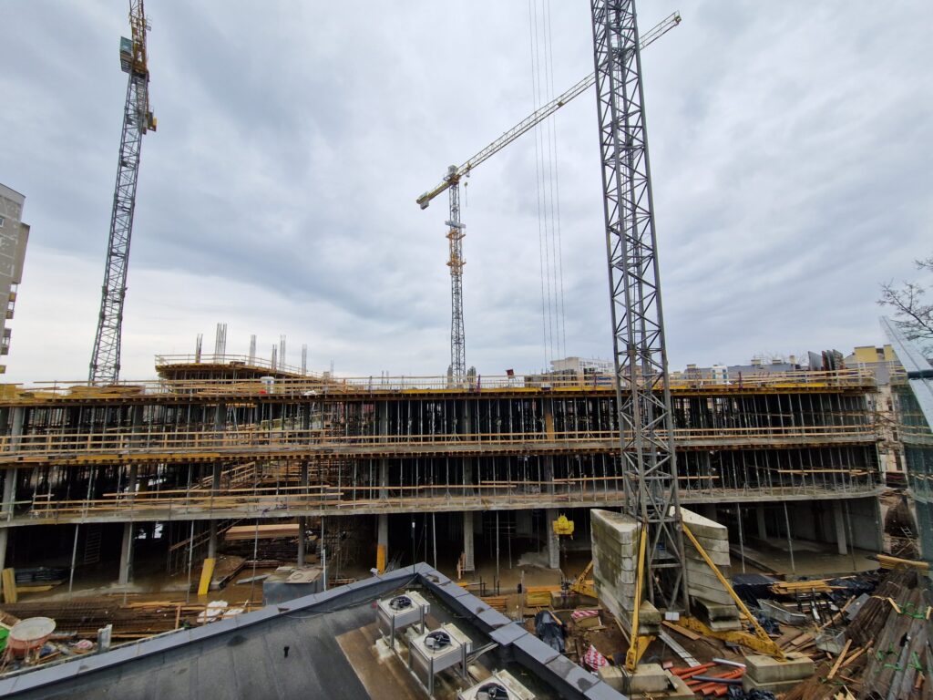 HERO (Lvivo g. 21) - Office center - construction photos