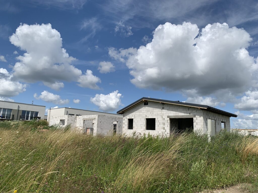 Giraitės terasos (Gervuogių g. 1, 2, 3, 5, 6, 7, 8, 9, 12 - 52 , Mėlynių g. 1, 1A, 2, 2A, 3, 3A, 4, 4A, 5, 5A - 26, 26A) - Private house community - construction photos