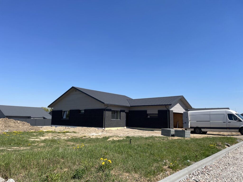 Saulės kalvos (Akacijų g. 1, 2, 3, 4, 5, 6, 7, 8, 9, 10, 11, 12, 13, 14, 15, 16, 17, 18, 19, 20, 21, Jazminų g. 1, 3, 5, 7, 9, 11, 13, 15, 17) - Private house community - construction photos