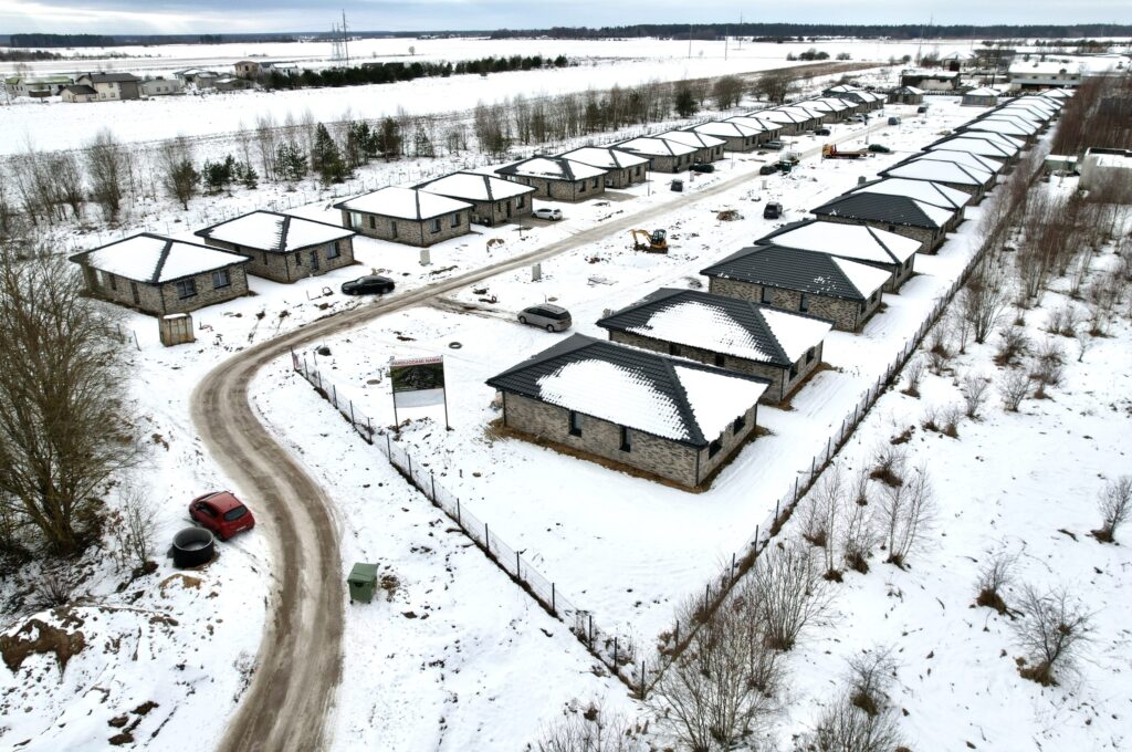 Meduvio alėja (Meduvio g. 1A-J, 3A-J) - Private house community - construction photos