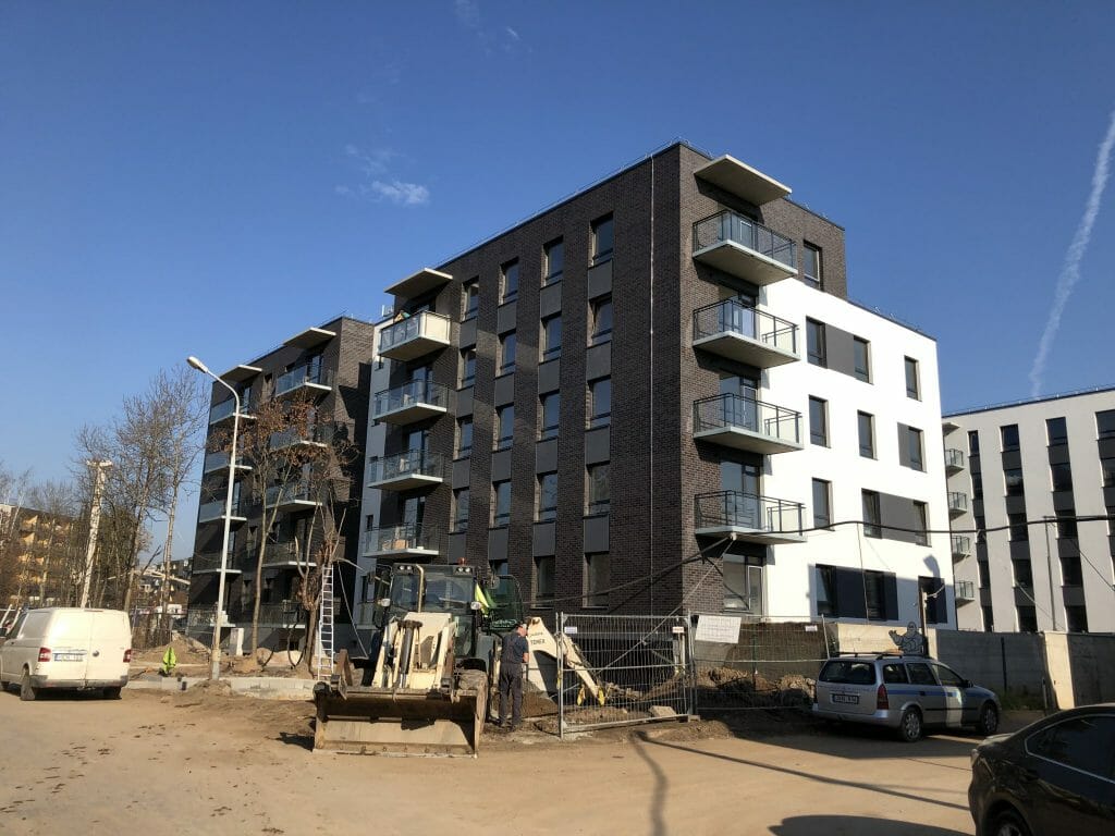 Paparčių namai 1 etapas (Utenos g. 41A) - Multi apartment - construction photos