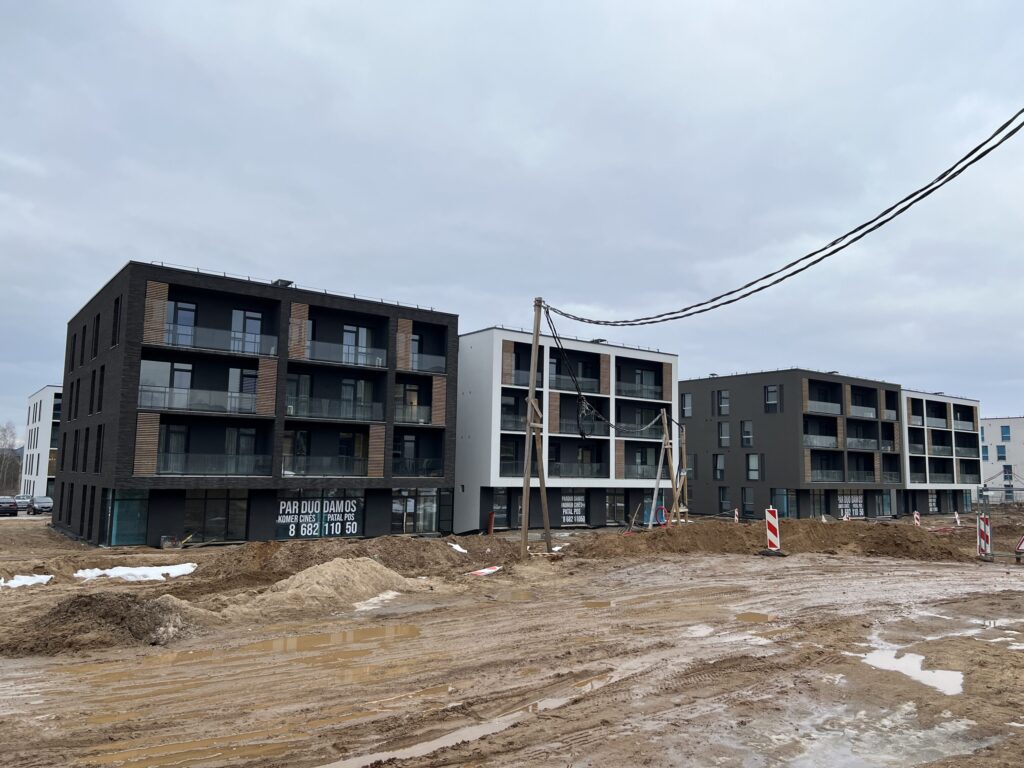 Vyšnios 1 etapas (Karaliaučiaus g. 25, 27) - Multi apartment - construction photos