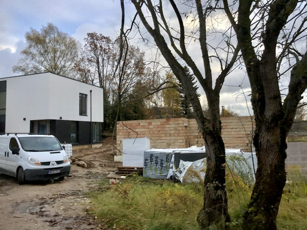 Rokantiškių namai (Rokantiškių g. 4E) - Row housing - construction photos