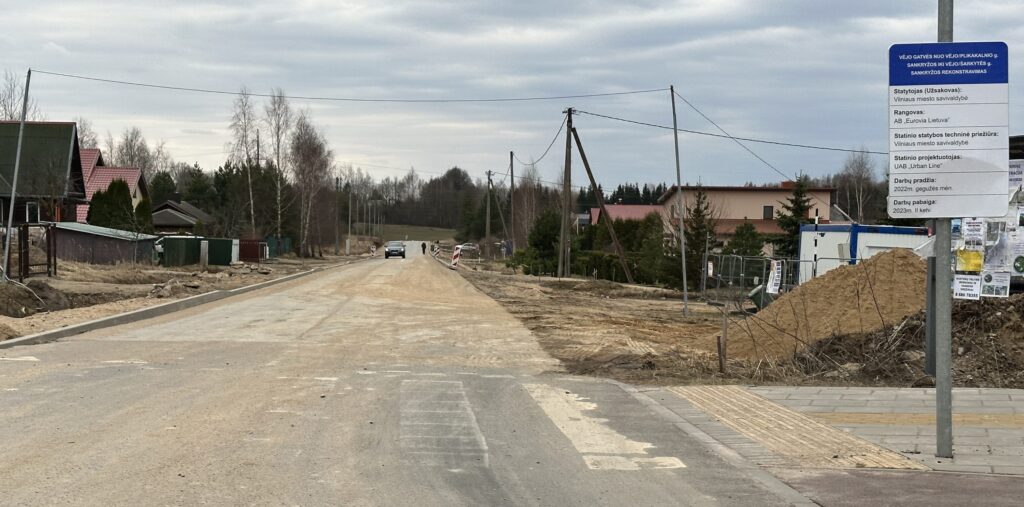 Vėjo g. nuo Plikakalnio g. iki Šarkytės g. (Vėjo g.) - Gatvė - statybų nuotraukos