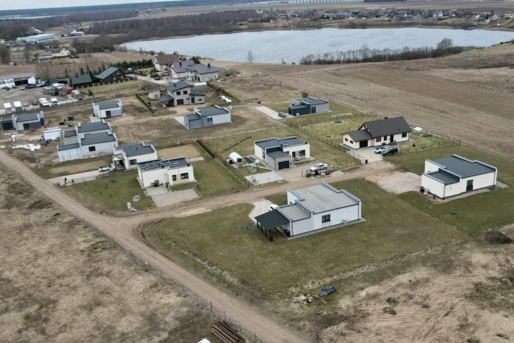 Pakrantės namai (Žygimantų g., Pakrantės g., Paklnės g.) - Private house community - construction photos