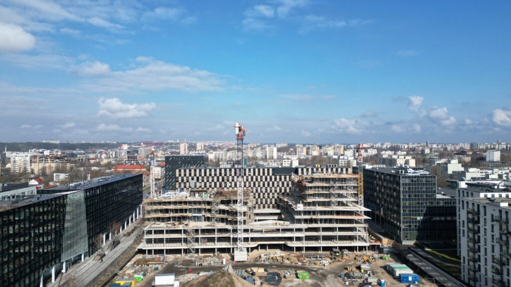 Business Stadium Central (Rinktinės g. 3) - Verslo centras - statybų nuotraukos