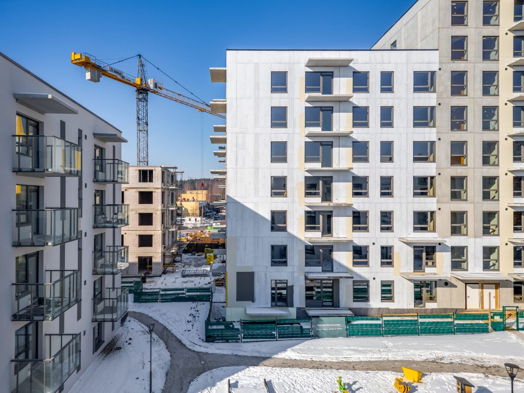 Metų laikai 2 etapas (Visorių g. 27) - Multi apartment - construction photos