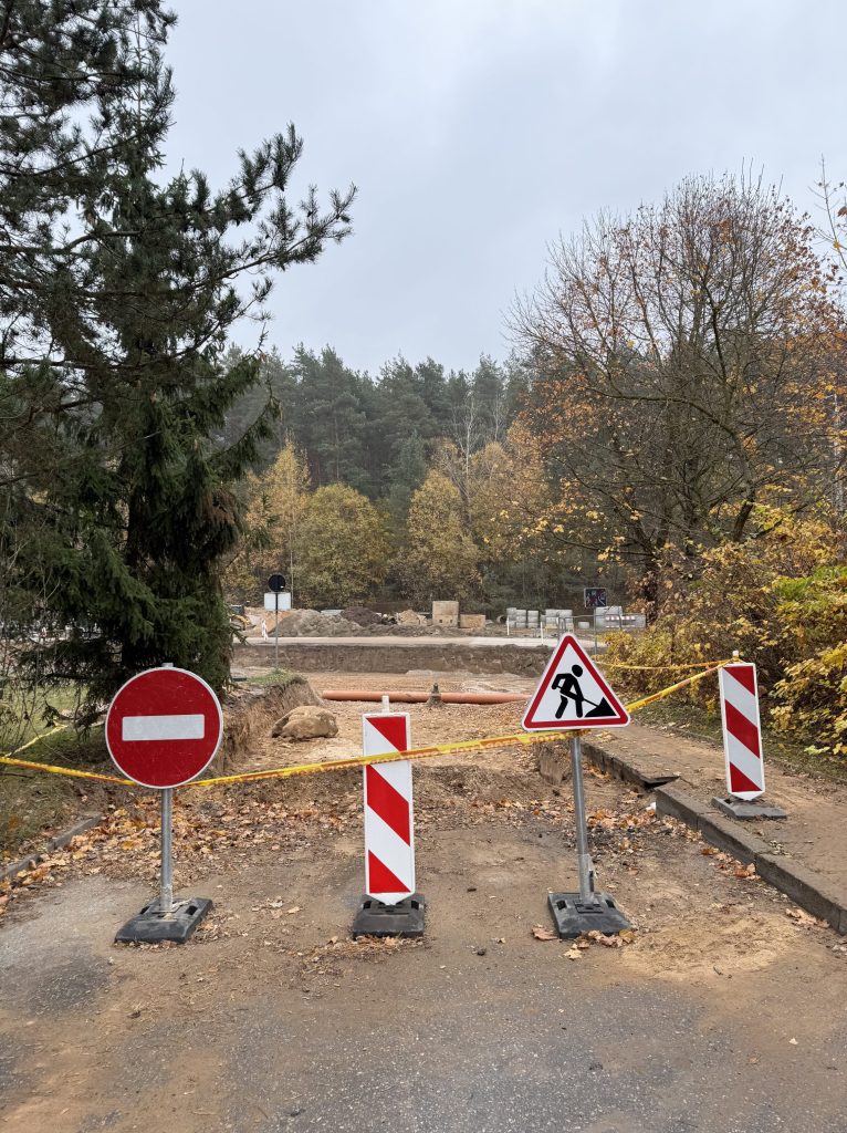 Lazdynėlių g. rekonstrukcija (Lazdynėlių g.) - Velosipēdu ceļš, Iela - būvdarbu attēli